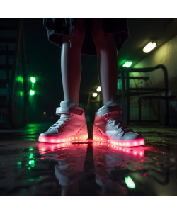 LED Light Multi Color Unisex High Top Charging LED Shoe